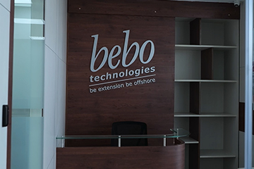 Reception area at bebo Technologies Bhubaneswar office in 2025 Reception area at bebo Technologies Bhubaneswar office in 2025