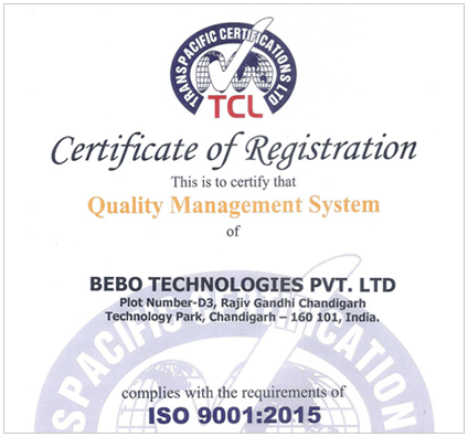 Certificate of Registration - bebo Technologies