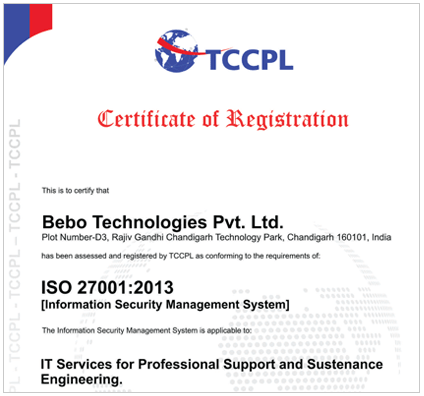 TCCPL -Certificate of Registration
