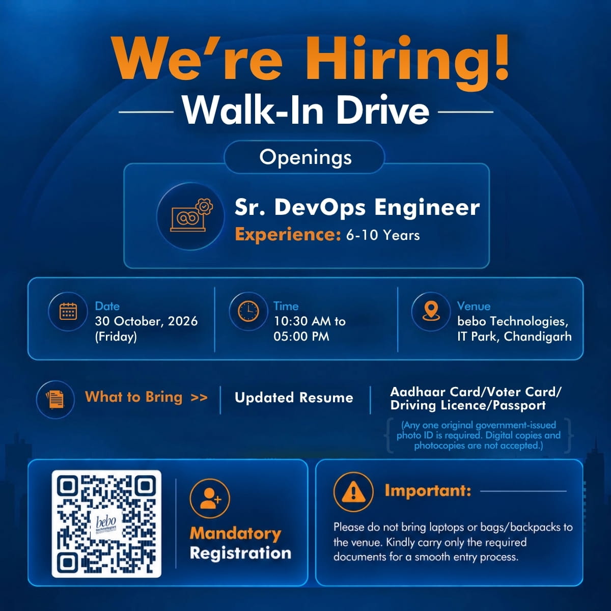 Walk-in @ bebo Technologies Walk-in @ bebo Technologies