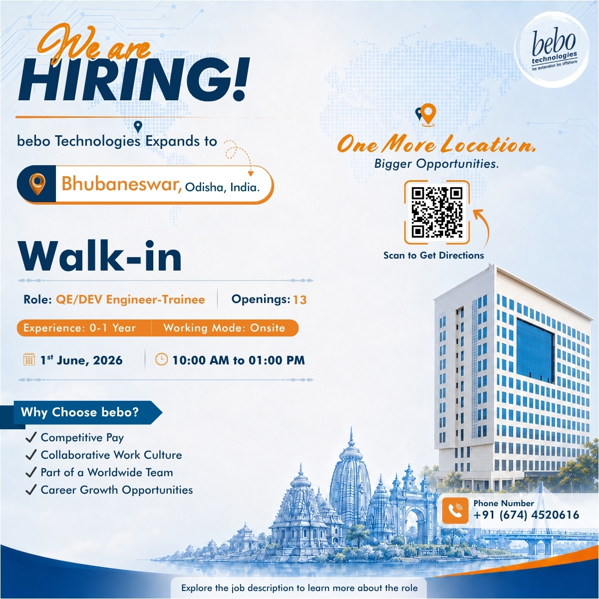 Walk-in @ Bhubaneswar Office Walk-in @ Bhubaneswar Office